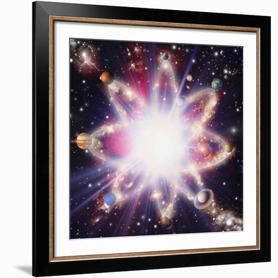 Quantised Orbits of the Planets-Mehau Kulyk-Framed Photographic Print