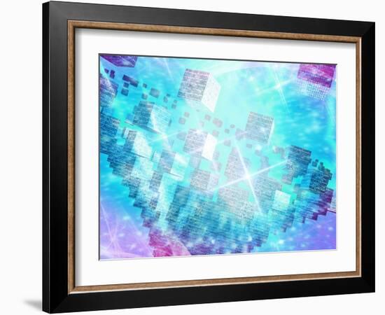 Quantum Computing, Conceptual Artwork-Victor Habbick-Framed Photographic Print