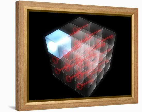 Quantum Encryption, Computer Artwork-Christian Darkin-Framed Premier Image Canvas