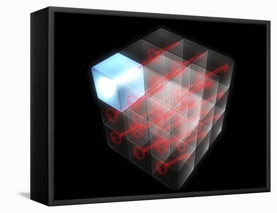 Quantum Encryption, Computer Artwork-Christian Darkin-Framed Premier Image Canvas