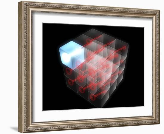 Quantum Encryption, Computer Artwork-Christian Darkin-Framed Photographic Print