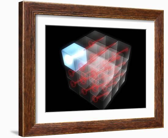 Quantum Encryption, Computer Artwork-Christian Darkin-Framed Photographic Print