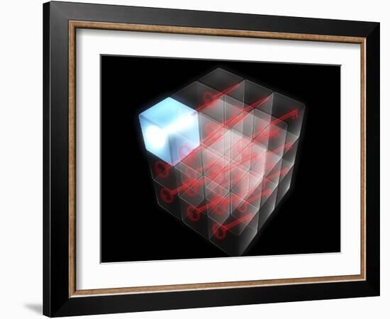 Quantum Encryption, Computer Artwork-Christian Darkin-Framed Photographic Print