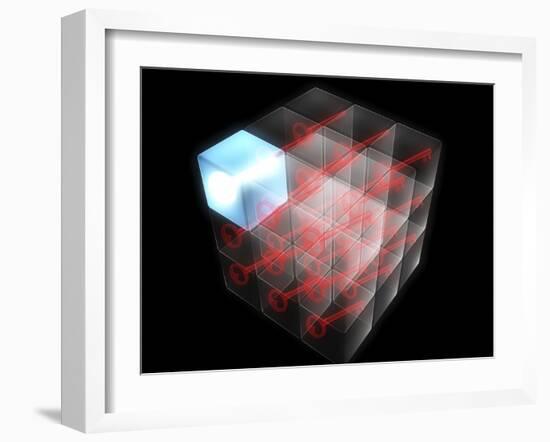 Quantum Encryption, Computer Artwork-Christian Darkin-Framed Photographic Print