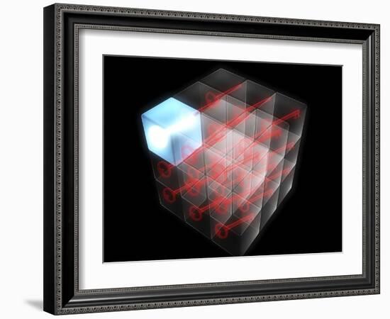 Quantum Encryption, Computer Artwork-Christian Darkin-Framed Photographic Print