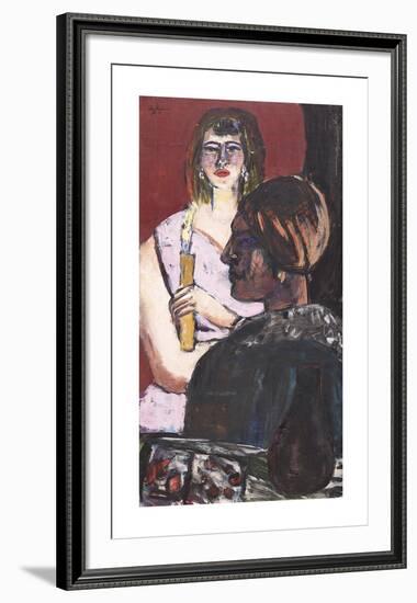 Quappi and Indian-Max Beckmann-Framed Premium Giclee Print