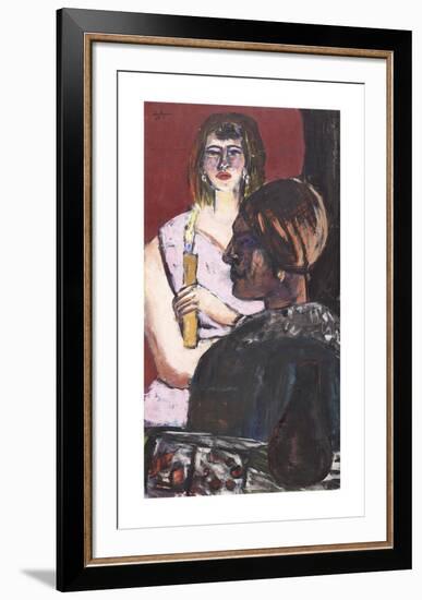 Quappi and Indian-Max Beckmann-Framed Premium Giclee Print