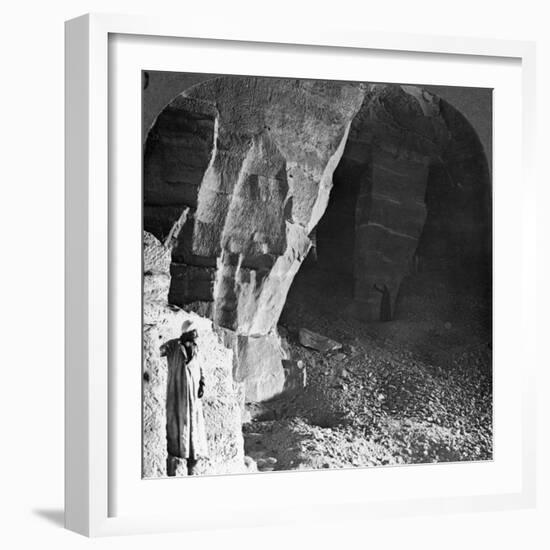 Quarry Chambers of Masara, Egypt, 1905-Underwood & Underwood-Framed Photographic Print