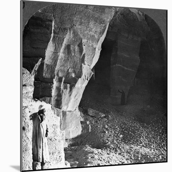 Quarry Chambers of Masara, Egypt, 1905-Underwood & Underwood-Mounted Photographic Print