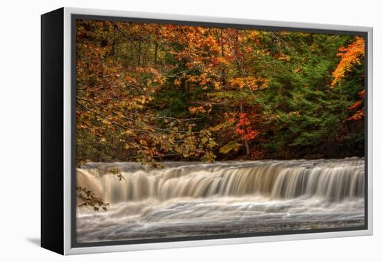 Quarry Rock Falls-Michael Shake-Framed Premier Image Canvas