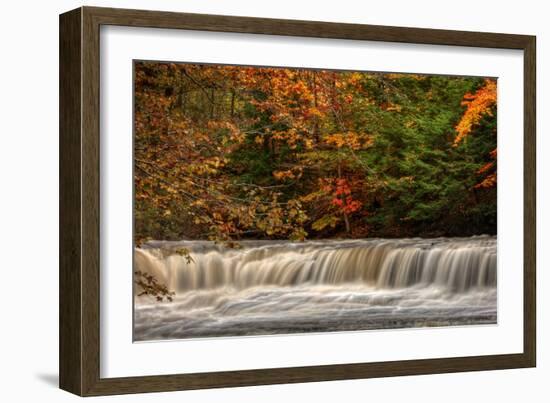 Quarry Rock Falls-Michael Shake-Framed Photographic Print