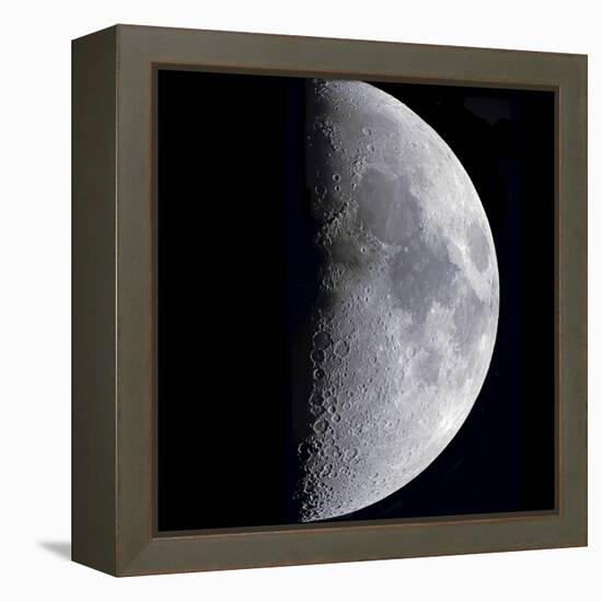 Quarter Moon-null-Framed Premier Image Canvas