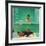 "Quarterback in the Tub", November 15, 1952-John Clymer-Framed Giclee Print