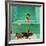 "Quarterback in the Tub", November 15, 1952-John Clymer-Framed Giclee Print