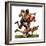 "Quarterback Pass,"October 12, 1935-Maurice Bower-Framed Giclee Print