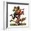 "Quarterback Pass,"October 12, 1935-Maurice Bower-Framed Giclee Print