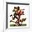 "Quarterback Pass,"October 12, 1935-Maurice Bower-Framed Giclee Print