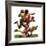 "Quarterback Pass,"October 12, 1935-Maurice Bower-Framed Giclee Print