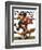 "Quarterback Pass," Saturday Evening Post Cover, October 12, 1935-Maurice Bower-Framed Giclee Print