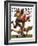 "Quarterback Pass," Saturday Evening Post Cover, October 12, 1935-Maurice Bower-Framed Giclee Print