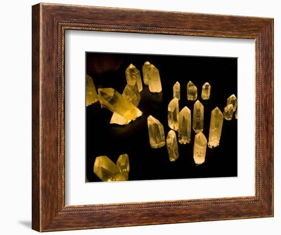 Quartz Crystals at Crystal Cave Museum in Australia-Stuart Westmorland-Framed Photographic Print