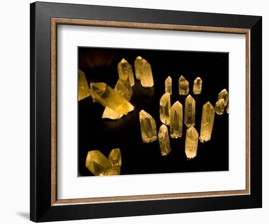 Quartz Crystals at Crystal Cave Museum in Australia-Stuart Westmorland-Framed Photographic Print