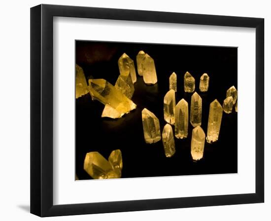 Quartz Crystals at Crystal Cave Museum in Australia-Stuart Westmorland-Framed Photographic Print