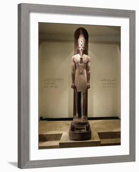 Quartzite Statue of Amenhotep III-null-Framed Giclee Print