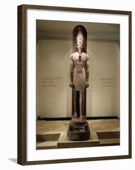 Quartzite Statue of Amenhotep III-null-Framed Giclee Print