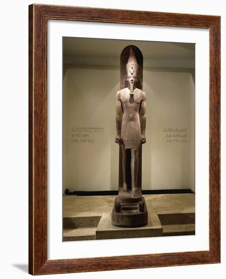 Quartzite Statue of Amenhotep III-null-Framed Giclee Print