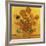 Quatorze tournesols dans un vase (Détail)-Vincent van Gogh-Framed Art Print