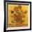 Quatorze tournesols dans un vase (Détail)-Vincent van Gogh-Framed Art Print