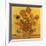 Quatorze tournesols dans un vase (Détail)-Vincent van Gogh-Framed Art Print