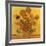 Quatorze tournesols dans un vase (Détail)-Vincent van Gogh-Framed Art Print