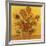 Quatorze tournesols dans un vase (Détail)-Vincent van Gogh-Framed Art Print