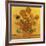 Quatorze tournesols dans un vase (Détail)-Vincent van Gogh-Framed Art Print