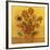 Quatorze tournesols dans un vase (Détail)-Vincent van Gogh-Framed Art Print