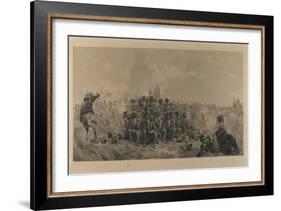 Quatre-Bras 1815, Engraved by F. Stacpoole, 1875-Lady Butler-Framed Giclee Print