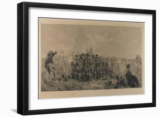 Quatre-Bras 1815, Engraved by F. Stacpoole, 1875-Lady Butler-Framed Giclee Print