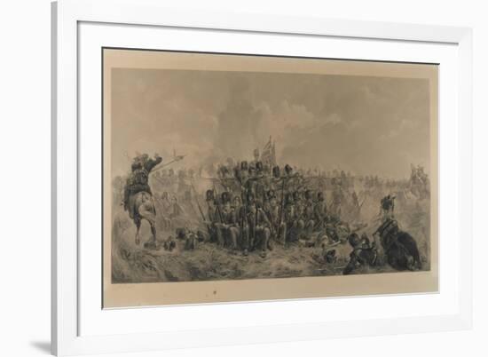 Quatre-Bras 1815, Engraved by F. Stacpoole, 1875-Lady Butler-Framed Giclee Print