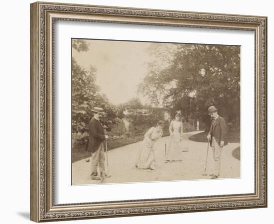 Quatre joueurs de croquet, à Sèvres-Alexandre-Gustave Eiffel-Framed Giclee Print