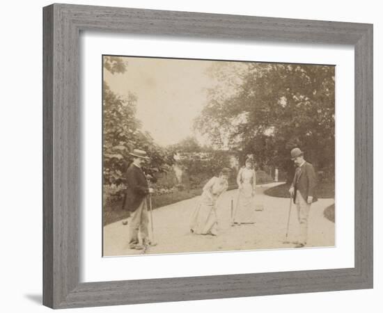 Quatre joueurs de croquet, à Sèvres-Alexandre-Gustave Eiffel-Framed Giclee Print