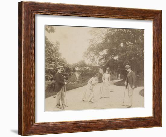 Quatre joueurs de croquet, à Sèvres-Alexandre-Gustave Eiffel-Framed Giclee Print