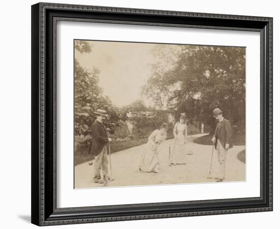 Quatre joueurs de croquet, à Sèvres-Alexandre-Gustave Eiffel-Framed Giclee Print