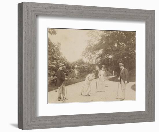 Quatre joueurs de croquet, à Sèvres-Alexandre-Gustave Eiffel-Framed Giclee Print