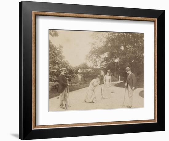 Quatre joueurs de croquet, à Sèvres-Alexandre-Gustave Eiffel-Framed Giclee Print