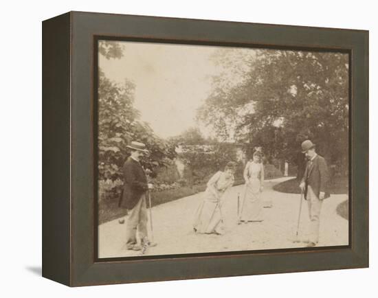 Quatre joueurs de croquet, à Sèvres-Alexandre-Gustave Eiffel-Framed Premier Image Canvas