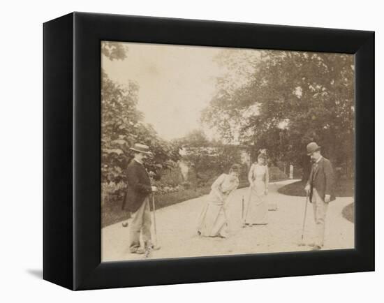 Quatre joueurs de croquet, à Sèvres-Alexandre-Gustave Eiffel-Framed Premier Image Canvas