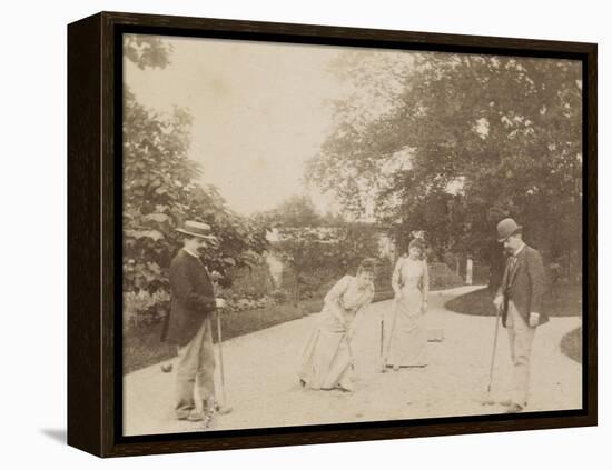 Quatre joueurs de croquet, à Sèvres-Alexandre-Gustave Eiffel-Framed Premier Image Canvas