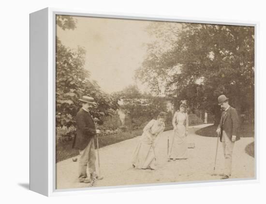 Quatre joueurs de croquet, à Sèvres-Alexandre-Gustave Eiffel-Framed Premier Image Canvas